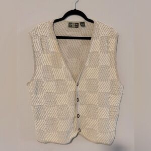 Vintage STRUCTURE Le Collezioni Button up Knitted Vest